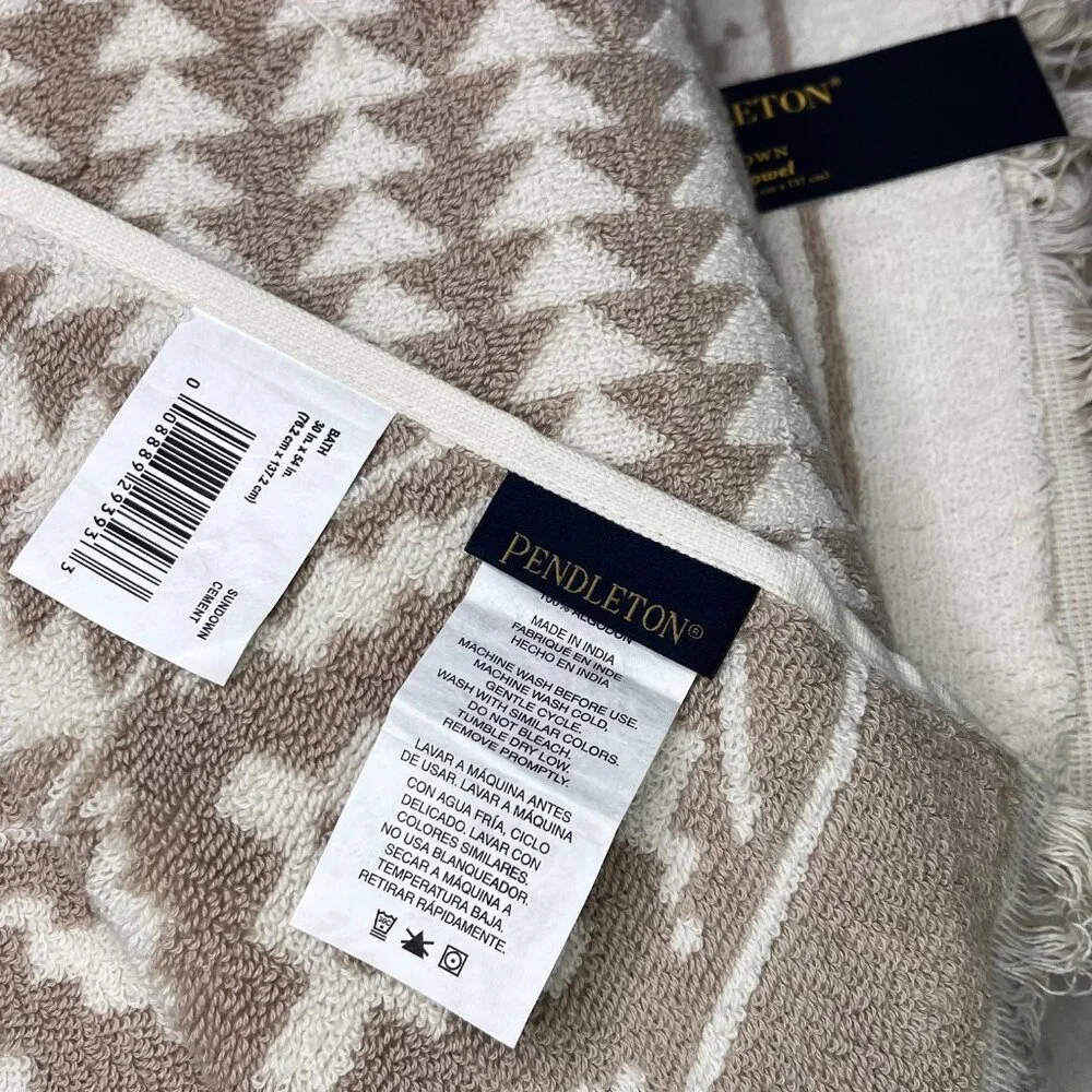 Pendleton 6 Piece Sundown Cement Bath Towels Set
